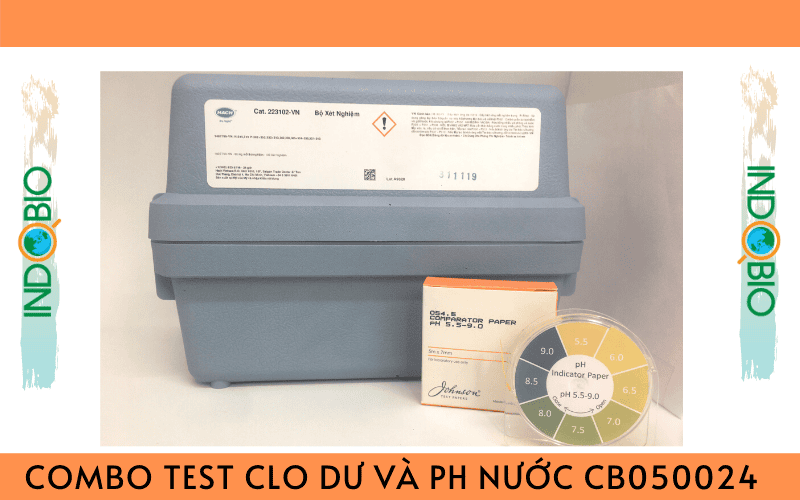 test nhanh clo dư và ph trong nước với combo test clo 0-3.4 ppm và ph 5-9 ph